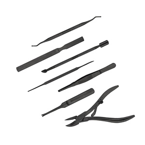 Lima de uñas con logotipo personalizado, Lima de diamante de acero inoxidable, moldeador de uñas de metal, cutícula de doble cara, herramientas para uñas encarnadas - Product Image 5