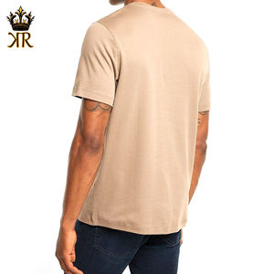 100% coton hommes Boxy recadrée T-Shirt taille régulière de haute qualité Logo personnalisé motif solide impression numérique nouveau Style de mode - Product Image 2