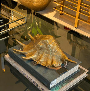 Sculpture de voiture moderne en aluminium massif, finition dorée, qualité supérieure, fabrication artisanale, décoration de bureau, article cadeau - Product Image 4