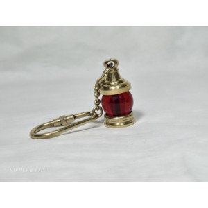 Llavero Metálico con Linterna Roja Náutica Vintage y Destapador de Botellas con Logotipo Personalizado - Product Image 3