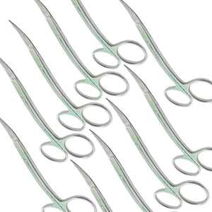 Tijeras quirúrgicas 10 Uds La Grange Acero inoxidable Manual autoclavable grado quirúrgico 10cm Dental alta calidad CE aprobado - Product Image 2