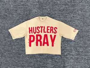 เสื้อยืดผ้าฝ้ายผู้ชายพิมพ์ลายปะติดแขนสั้นใส่สบายสไตล์สตรีทแวร์ผลิตจากโรงงาน - Product Image 3