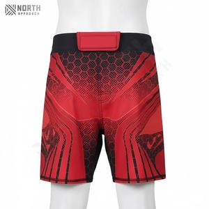 Shorts de boxe MMA pour hommes de haute qualité, coton et polyester confortables, prix compétitif, vente en gros, vêtements d'arts martiaux, extensible, KTE pour hommes - Product Image 2