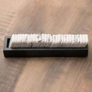 Jeu de dominos en marbre blanc, coffret cadeau, décoratif, articles promotionnels, cadeaux d'entreprise, dernières créations - Product Image 2