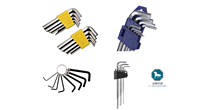Accessoires de quincaillerie industrielle métriques, clé Allen en L, clé hexagonale, acier/plastique, garantie de 3 ans pour la quincaillerie
