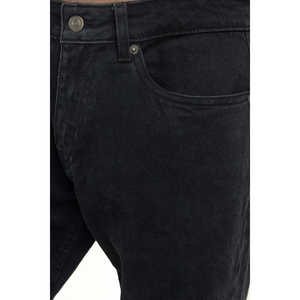 กางเกงยีนส์ทรงสลิมฟิต สโตนวอช วินเทจ ทรงดินสอ ขากว้าง ปักลาย กางเกงทรงดินสอสีฤดูหนาว MN-JNS-WS25-005 - Product Image 3