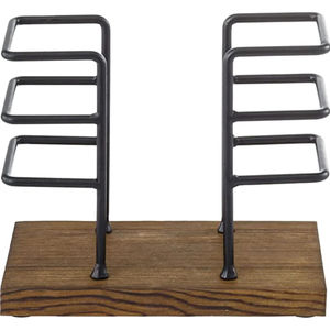 Beau porte-serviettes en bois et en métal parfait pour organiser les serviettes tout en améliorant la décoration de table avec des accents uniques - Product Image 5