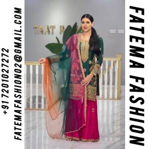 Salwar Kameez de Diseño Tradicional Pakistaní de Última Moda al por Mayor para Mujer, para Bodas, Fiestas, Diseño Étnico Moderno, Lavable, Fatema - Product Image 2