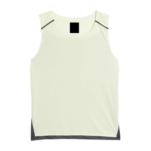 Débardeurs de sport personnalisés en coton/fibre de bambou respirants pour hommes 2025 – Maillots de corps athlétiques sans manches à col rond pour la course - Product Image 6