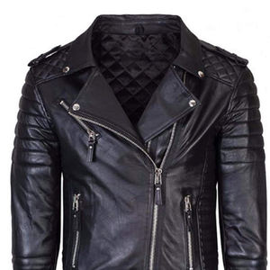 Chaqueta de cuero para hombre de último diseño con logotipo personalizado de manga larga a buen precio disponible para ropa informal chaqueta de cuero para hombre - Product Image 4