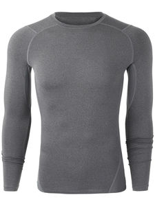 Chemise de hockey pour homme à manches longues hybrides raglan, respirante, anti-odeur, avec coutures plates, compression 180g, logo personnalisé avant/arrière - Product Image 5