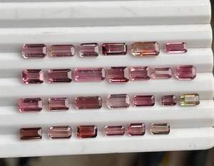 Lote de Piedras Preciosas Sueltas de Turmalina Natural en Forma de Octágono. Turmalina de Color BIO. - Product Image 4