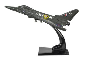 Modèle d'avion en aluminium moulé sous pression Typhoon 1:100 avec socle, objets décoratifs, articles de décoration intérieure, support OEM personnalisé - Product Image 2