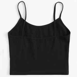 Camiseta sin mangas corta informal para mujer con diseño de logotipo personalizado, camisola de punto transpirable con estampado de diamantes en nailon para mujer, en la PCS-R-100 - Product Image 4