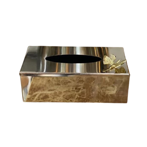 Handcrafedt Top Quality Metal <b>Tissue</b> Box <b>Wedding</b> Events Napkin Holder with Reindeer Accent Organizer <b>for</b> Table <b>Tissue</b> Storage - Product Image 2