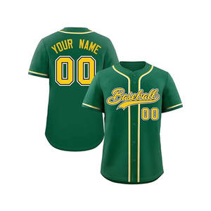 Maillot de baseball hip-hop personnalisé cousu sur mesure – Uniforme de sport imprimé court personnalisé pour hommes, femmes et adultes – T-shirt de baseball tendance - Product Image 2