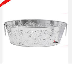 glossy shiny look silver finished metal stainless steel wine chiller <b>ice</b> <b>bucket</b> for hotel restaurant and bar - Product Image 3