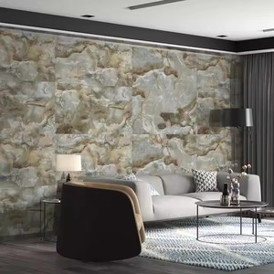 เครื่องเคลือบดินเผาขัดเงาคาโนว่าอำพันขนาด80X160ซม. กระเบื้องเคลือบเงามันวาวสูงสำหรับโครงการโรงแรมและที่อยู่อาศัย - Product Image 6