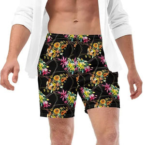 กางเกงวิ่งขาสั้นของผู้ชายกางเกงวิ่งออกกำลังกายแบบมีกระเป๋ามีซิปแห้งเร็ว - Product Image 6