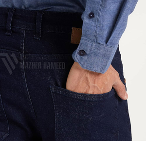 Conçu sur mesure Jeans pour hommes Pantalon en denim élégant à coupe ajustée Commande en gros Fournisseur direct usine - Product Image 4
