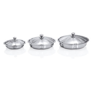 Plat de service royal en acier inoxydable - Product Image 1