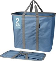 Panier à linge pliable et flexible, conception OEM/ODM, fabriqué au Vietnam, personnalisable, 64L, organisateur de rangement, lot de 2, poignées robustes