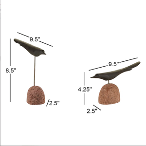 Ensemble de 5 sculptures d'oiseaux avec revêtement noir pour décoration intérieure Utilisation de table Design Premium de haute qualité pour décoration intérieure - Product Image 3