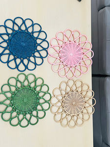 Sophisticated Vintage Rattan Charger Plate for Dinner Tables Affordable Rustic Rattan Charger Plate for Dining Rooms - Product Image 5