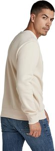Sweat-shirt rouge à col rond pour homme, coupe classique, en coton French Terry, style décontracté automne, avec logo imprimé sur le devant, vente en gros - Product Image 4