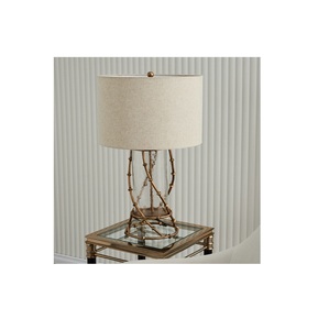 Abat-jour de table moderne pour salon chambre à coucher métal plaqué or éclairage intérieur lampe salle d'étude dessus de table - Product Image 5