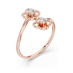 แหวนเพชร CVD 0.09 กะรัต ระดับ VVS-VS-EF สำหรับผู้หญิง ทอง 18KT, 14KT, 10KT และเงิน 925  ทองชมพู, ทองเหลือง, ทองขาว  มอยส์ซาไนต์ - Product Image 6