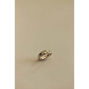 Vintage Heart Dome <b>Diamond</b> <b>Ring</b> - Product Image 2