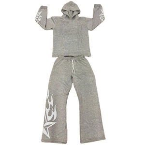 2025 chaquetas para hombre, chaqueta para hombre, chándal Unisex de alta calidad personalizado, chándal con estampado de pantalla desteñido por el sol, chándal con capucha, conjunto transpirable - Product Image 3