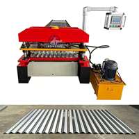 Machine de formage de tôles ondulées entièrement automatique pour toitures, machine à tôles ondulées en fer galvanisé pour la construction de toitures
