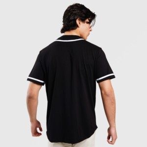 Conjunto Deportivo GA de Béisbol, Camiseta Transpirable de Poliéster de Manga Corta, Pantalones Cortos, Color Negro, Talla XL Plus, Técnicas de Sublimación - Product Image 3