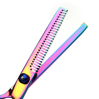 Kit de ciseaux de toilettage pour chien professionnel de 6 pouces |   Ciseaux à effiler en acier inoxydable pour chiens et chats |   Barbier pour animaux de compagnie