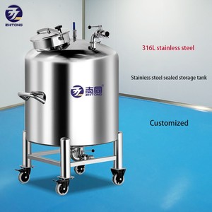 Réservoir de stockage de nourriture liquide de pétrole brut ouvert supérieur d'acier inoxydable 304 304L 316 - Product Image 2