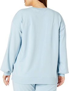 Sweat-shirts personnalisés à col rond en tissu uni pour hommes, collection printemps 2026, logo personnalisé, écologiques, très demandés, tendance du moment - Product Image 2