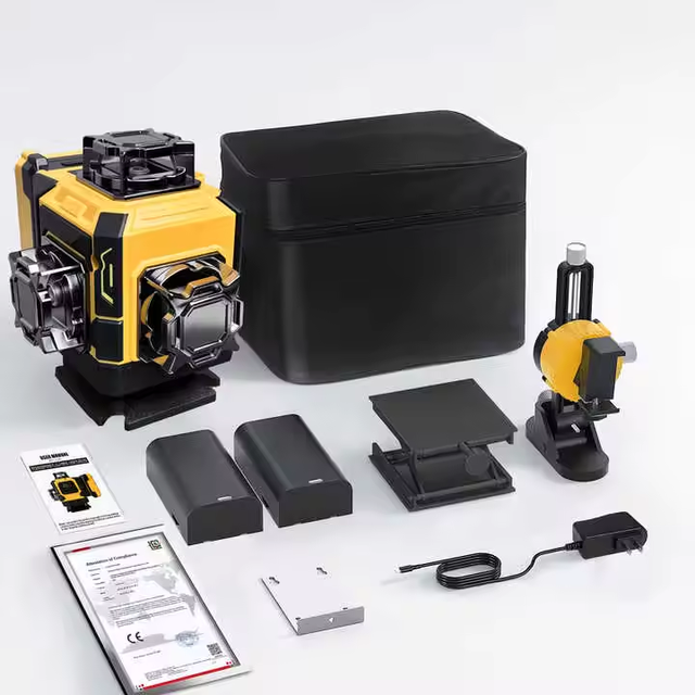 4D Laser Level Green Beam 12 Lines 16 Lines High Precision Industrial Grade Self Leveling Tool for Construction
