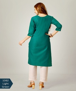 Estilo indio pakistaní Salwar kameez listo para damas traje de algodón cosido vestidos de mujer elegantes - Product Image 6