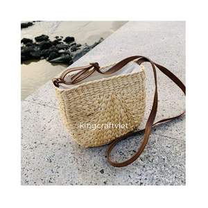 Bolsos Tejidos a Mano Ecológicos de Moda Natural, Bolsos de Jacinto de Agua para Mujer Hechos en Vietnam, FBA Amazon - Product Image 1