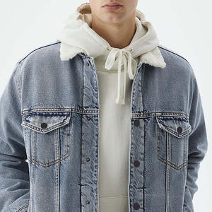 Nouvelle mode de vestes en jean couleur unie décontractée pour hommes vestes en jean du Pakistan veste en jean personnalisée pour hommes - Product Image 6