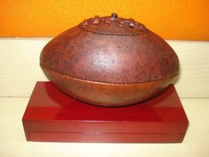 ลูกบอลรักบี้ขนาดเล็กทนทานทุกฤดูทำจากหนังแท้พร้อมลูกบอลกีฬาแบบยูเนี่ยนเย็บด้วยมือ - Product Image 4