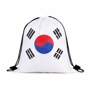 Wholesale National Flag Drawstring <b>Backpack</b> Lightweight Sports Gym Bag with Adjustable Shoulder Straps - Product Image 6