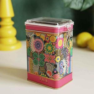 ที่เก็บของโลหะทรงสี่เหลี่ยมผืนผ้าขนาด75X100X150มม. พร้อมตะขอลวดและฝาใสลายทรงกลมหลากสี - Product Image 2