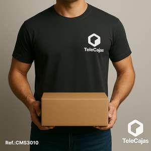 Caja de Cartón Kraft Mediana 305x228x102 mm, Caja Baja con Solapas, Resistente para Envíos Postales y Embalaje de Regalos, Color Marrón Kraft - Product Image 3