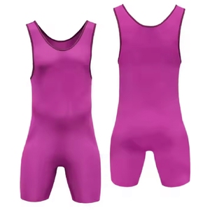 ชุดซิงเกิลเล็ตสำหรับนักมวยปล้ำชายประสิทธิภาพสูง ระบายอากาศได้ดี ผลิตจากโพลีเอสเตอร์/สแปนเด็กซ์ ติดกระดุมแป๊ก เหมาะสำหรับการฝึกซ้อมกีฬา - Product Image 6