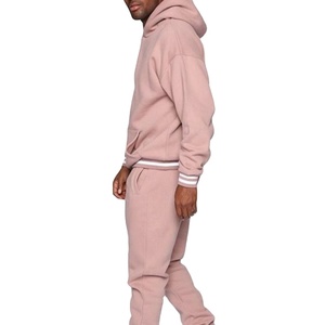 Nuevo precio barato al por mayor Unisex conjunto hombres y mujeres Unisex gimnasio deportes personalizado chándal algodón polar Jogging Outsuit chándal - Product Image 5