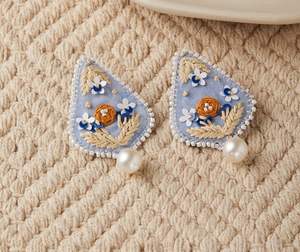 Pendientes bordados a mano, pendientes personalizados con múltiples cuentas, joyería festiva para mujer al mejor precio, pendientes con cuentas. - Product Image 3