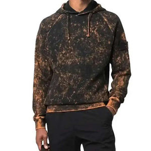 Vente chaude Hommes Acid Wash Hoodies Logo Personnalisé Top Qualité Respirant Hiver Mode Design Hoodies bases, coton mélangé - Product Image 3